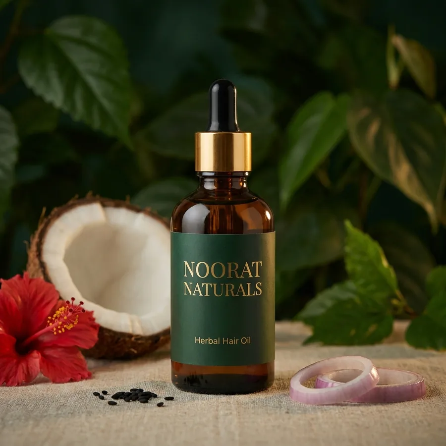 Noorat Naturals Herbal Hair Oil bottle